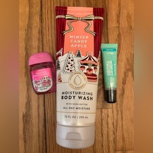 Bath & Body Works Lip Balm Body Wash and hand sanitizer bundle NEW
